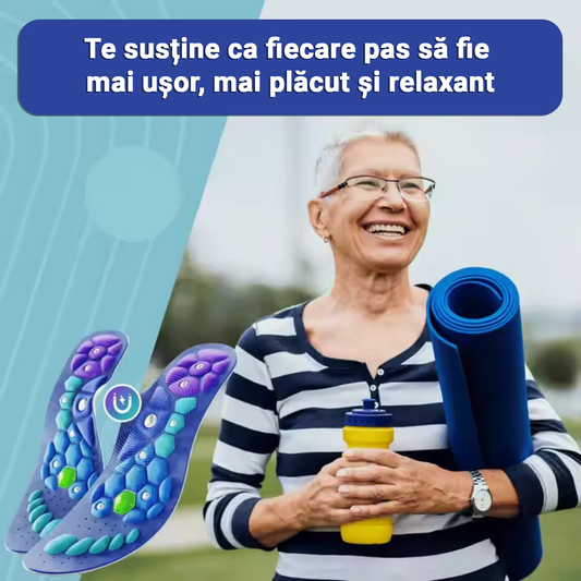 👣 Tălpici cu Micro-Terapie Japoneză de Acupresiune - Magnetici