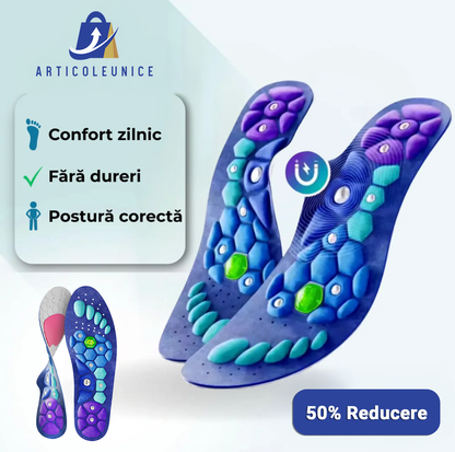 👣 Tălpici cu Micro-Terapie Japoneză de Acupresiune - Magnetici