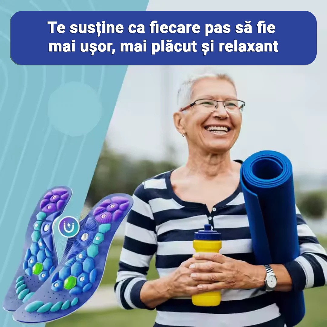 👣 Tălpici cu Micro-Terapie Japoneză de Acupresiune - Magnetici