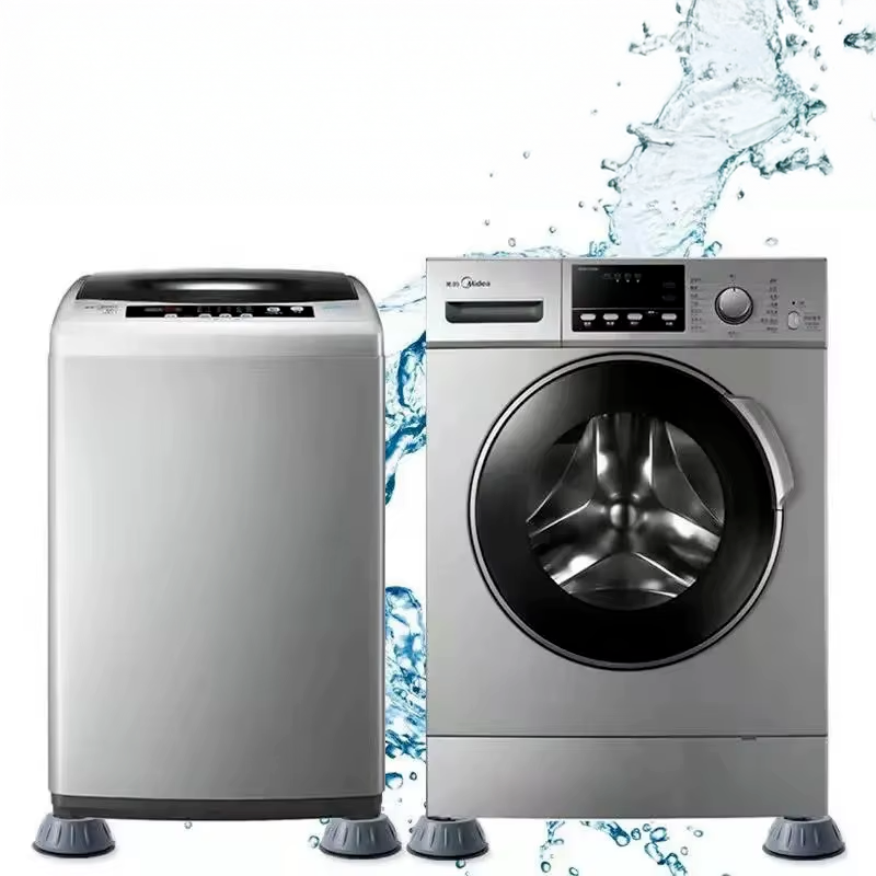 Set 4 Amortizoare din Cauciuc – Antiderapante și Antivibrație pentru Mașină de Spălat, Mobilă, Frigider