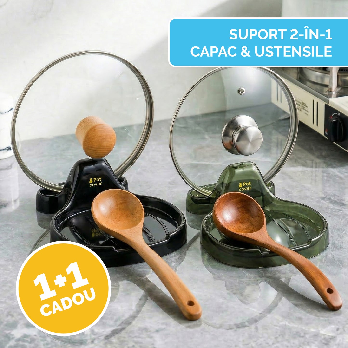 Suport pentru capace, vase și tacâmuri - 🎁 1+1 CADOU