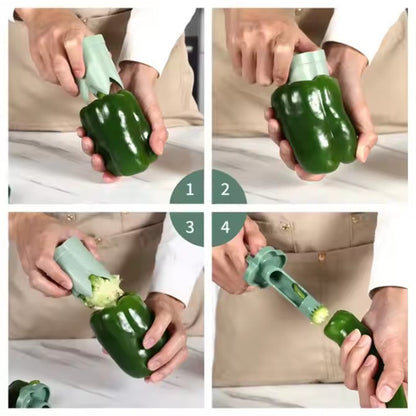 🫑 Instrument 2-în-1 pentru Curățat Fructe & Legume – Rapid și Fără Efort